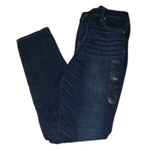 American Eagle Women's Size 16 Blue Stretch Super Skinny Jeans 36x30 New